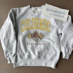 Vintage University of Colorado Buffaloes Football Sweatshirt, CU Buffs Shirt Tee